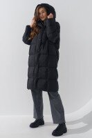 Куртка зимова жіноча Пух 65 One Size Чорний (2000990131096W)  Фото №1