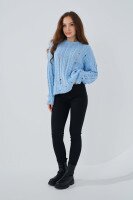 Джинсы Slim Fit женские On me 2856 baza 32 Черный (2000989492214D)  Фото №0