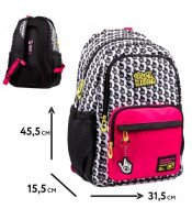 Рюкзак початкова школа YES 559611 Чорно-малиновий (5056574426178А)(SC)  Фото №0
