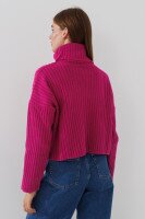 Джемпер однотонный женский Femme 1013 One Size Малиновый (2000989871088W)  Фото №3