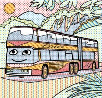 Книга &quot;Водяні розмальовки. Автобуси&quot; 8144 (9789669878144)  Фото №1