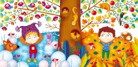 Книга &quot;многократные водяные раскраски. Времена года&quot; 7512 (9789669877512)  Фото №1