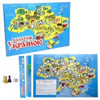 Настільна гра &quot;Подорож Украиною&quot; Strateg 59 Різнокольоровий  Фото №0