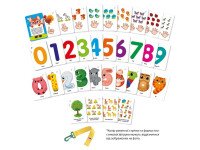 Гра настільна &quot;Картки на ремені Цифри та рахунок&quot; Vladi Toys VT2000-23  Фото №0