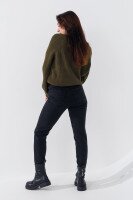 Джинсы Slim Fit женские Karol 23321-S 34 Черный (2000990248305D)  Фото №3