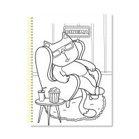 Набір для творчості серія &quot;COLORING FUN&quot; розмальовка з олівцями на пружині &quot;Вусо-лапо-хвостики&quot; Апельсин НТ-39-03 Різнокольоровий  Фото №0