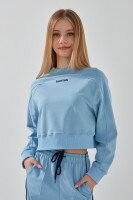 Світшот з принтом для дівчинки LAWA P-GB02317 122 см Блакитний