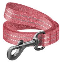 Поводок для собак WAUDOG Re-cotton светоотражающий, ш. 20 мм, дл. 200 см Красный (4823089340074)