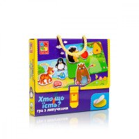 Игра с липучками VLADI TOYS VT1302-27 Кто что ест?