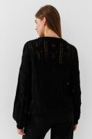 Джемпер однотонний жіночий Femme 2022 One Size Чорний (2000990221414D)  Фото №3