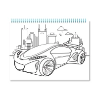 Набір для творчості серія &quot;COLORING FUN&quot; розмальовка з олівцями на пружині &quot;Для хлопців&quot; Апельсин НТ-39-02 Різнокольоровий  Фото №0