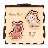 Купити Кубик-сортер "Фермерський світ" GoodPlay CUB-4-006 Різнокольоровий Артикул: 4820276870246 Фото мініатюра № 3