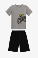 Костюм футболка+шорты для мальчика Happy Kids 018 146 см Серый