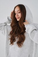 Худі жіночий On me Onme-06 baza M Сірий  Фото №1