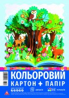 Папір+картон кольоровий Аркуш 1B3272 6+6 аркушів