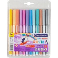 Фломастеры &quot;Centropen&quot; / 7550/1209 TP / 12 цв. пастельные (8595013644737)(SC)