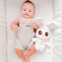 М’яка іграшка &quot;Білий кролик&quot; Peekapets 906785 (8421134906785)  Фото №3