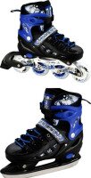 Ролики-ковзани Scale Sport 34-37 Чорно-синій (2000903106029)  Фото №0