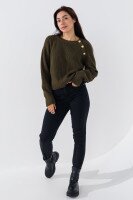 Джинсы Slim Fit женские Karol 23321-S 34 Черный (2000990248305D)