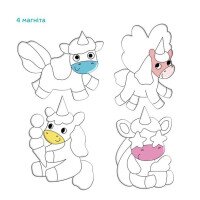 Купить Магнитный набор для творчества "Единороги" Dodo 200297 Разноцветный Артикул: 4823115913081 Миниатюра фотографии № 4