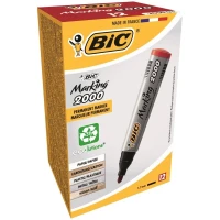 Маркер перманентний BIC 8209133 Червоний (3086129999712)(SC)  Фото №0
