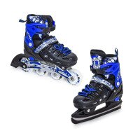 Ролики-ковзани Scale Sport 34-37 Чорно-синій (2000903106029)  Фото №5