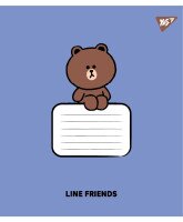 Зошит учнівський &quot;Line Friends Stylish&quot; YES 767647 12 аркушів  Фото №0