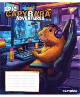 Зошит учнівський &quot;Капібара Epic Capybara&quot; YES 767791 12 аркушів  Фото №1