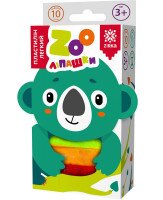 Пластилин легкий ZOOлипашкы Коала (10 цветных стиков по 6 г) 140215 (2000001402153)