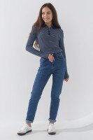 Джинсы Slim Fit женские Karol 23321 34 Синий (2000990248220D)  Фото №0