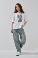 Джинсы Baggy женские Vantel 8120-1 25 Синий