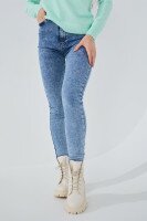Джинси Slim Fit жіночі On me 2910 baza 32 Синій (2000989542148D)