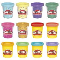 12 баночек с массой для лепки Play-Doh G0149 Разноцветный  Фото №1