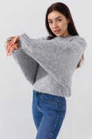 Джемпер однотонный женский Femme 10100 One Size Серый (2000990184450W)  Фото №1