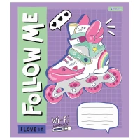 Тетрадь ученическая &quot;Follow me&quot; 1В 767203 12 л. Разноцветный  Фото №0