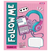 Тетрадь ученическая &quot;Follow me&quot; 1В 767203 12 л. Разноцветный  Фото №2