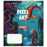 Зошит учнівський &quot;Pixel art&quot;  YES 767212 12 арк. Різнокольоровий  Фото №0