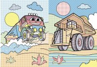 Книга &quot;Великі водяні розмальовки. Вантажні машини&quot; 6751 (9789669876751)  Фото №0
