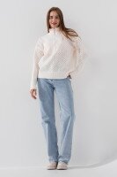 Джемпер однотонний жіночий Femme 1017 S Білий (2000989871279D)  Фото №0