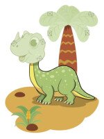 Книга Объемные аппликации. Диномир Ранок КН1505001У (9789667506124)  Фото №0