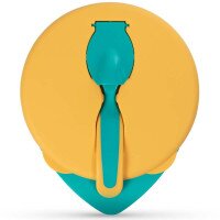 Мисочка BABOO 9-028 від 6 місяців з кришкою та ложечкою Помаранчева (5057778090288)