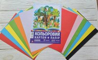 Папір+картон кольоровий Аркуш 1B3272 6+6 аркушів  Фото №0