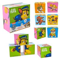 Купити Іграшка дерев'яна кубики-пазли Paw Patrol KH20/050 Kids Hits Різнокольоровий Артикул: 4897126753202 Фото мініатюра № 2