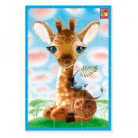 М&#039;які пазли А5 &quot;Жираф&quot; Vladi Toys VT1103-94 (4820234764457)