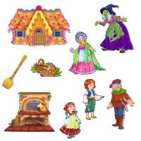 Гра настільна &quot;Магнітний театр. Пряникова хатинка&quot; Vladi Toys VT3206-54 (4820234763795)  Фото №1