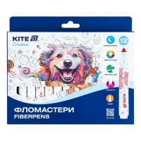 Фломастери Kite Creative Superwashable Jumbo K-1155 12 кольорів