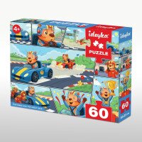 Купить Пазлы "Капибара и большая гонка" Ideyka LP60-007 60 элементов Разноцветный Артикул: 4823104390022 Миниатюра фотографии № 2