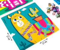 Купить Набор для творчества "Sticky strips. Лама" Vladi Toys VT4433-04 Артикул: 4820234761487 Миниатюра фотографии № 2