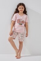 Піжама для дівчинки Mini Moon 6374 110 см Рожевий