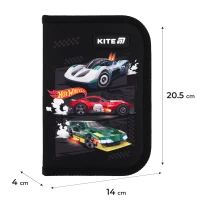 Пенал без наполнения Hot Wheels Kite HW25-622-1 Разноцветный  Фото №4